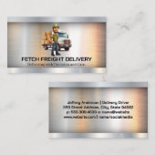 Lieferpaket-Treiber | Logistik Visitenkarte (Vorne/Hinten)