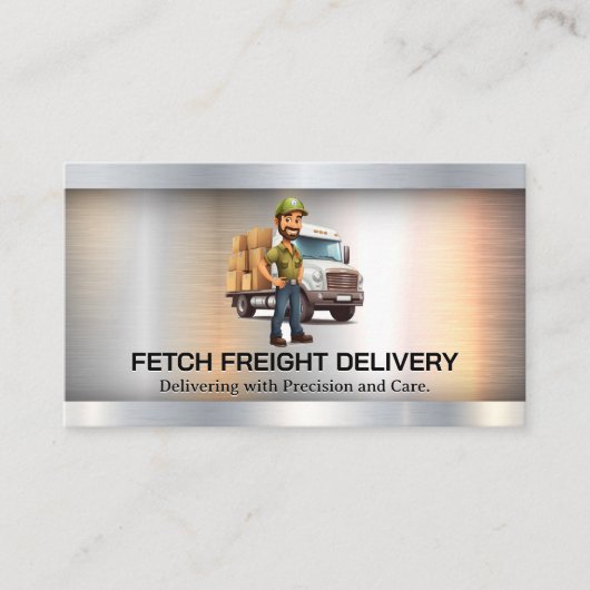 Lieferpaket-Treiber | Logistik Visitenkarte (Vorderseite)
