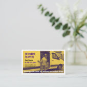 Lieferservice | Kurier Visitenkarte (Stehend Vorderseite)