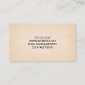 Liefertreiber für Logistik Visitenkarte (Rückseite)