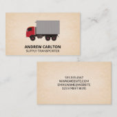 Liefertreiber für Logistik Visitenkarte (Vorne/Hinten)