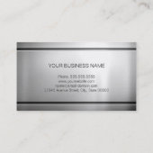 Liefertreiber - Premium Silver Metal Visitenkarte (Rückseite)