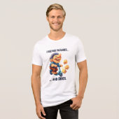 Liefertroll - Ich stelle Pakete und Chaos bereit Tri-Blend Shirt (Vorderseite voll)