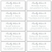 Lieferung an Calligraphy Wedding Guest Address Aufkleber (Vorderseite)