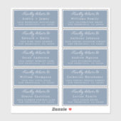 Lieferung an das Calligraphy Wedding Guest Address Aufkleber (Blatt)