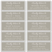 Lieferung an das Calligraphy Wedding Guest Address Aufkleber (Vorderseite)