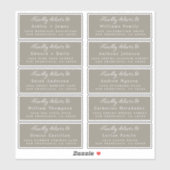 Lieferung an das Calligraphy Wedding Guest Address Aufkleber (Blatt)