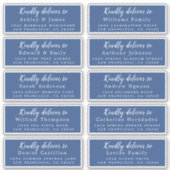 Lieferung an das Calligraphy Wedding Guest Address Aufkleber (Vorderseite)