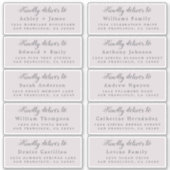 Lieferung an das Calligraphy Wedding Guest Address Aufkleber (Vorderseite)