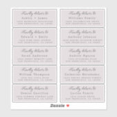 Lieferung an das Calligraphy Wedding Guest Address Aufkleber (Blatt)