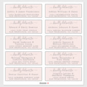 Lieferung an das Calligraphy Wedding Guest Address Aufkleber (Blatt)