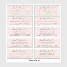 Lieferung an das Calligraphy Wedding Guest Address