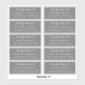 Lieferung an das Calligraphy Wedding Guest Address Aufkleber (Blatt)