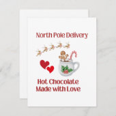 Lieferung an den Nordpol Feiertagskarte (Vorne/Hinten)