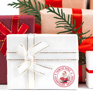 Lieferung an den Santa North Pole Runder Aufkleber