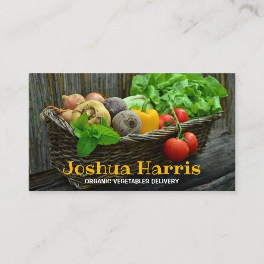 Lieferung Bio Gemüse Visitenkarte (Vorderseite)