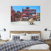 Lieferung der Boxen nach Venedig Leinwanddruck (Insitu (Schlafzimmer))