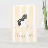 Lieferung der Dankeschön Stork Baby Card für IVF D Dankeskarte (Vorderseite)