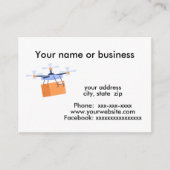 Lieferung der Drohne Visitenkarte (Vorderseite)