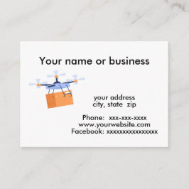 Lieferung der Drohne Visitenkarte