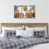 Lieferung der Schlüssel | Pietro Perugino | Leinwanddruck (Insitu (Schlafzimmer))