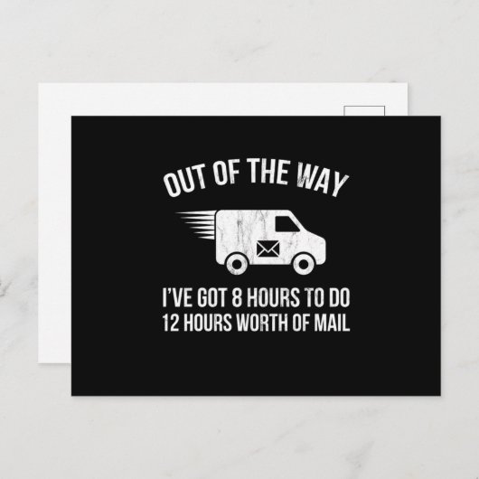 Lieferung Fahrer Kleidung Geschenke Lieferung LKW Postkarte (Vorne/Hinten)