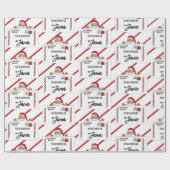 Lieferung für Kinder in Afrika - Santa-North-Pole Geschenkpapier (Flach)