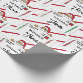 Lieferung für Kinder in Afrika - Santa-North-Pole Geschenkpapier (Ecke)