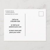 Lieferung Ihrer Firmenlogos und Lieferwagen zur Cu Ankündigungspostkarte (Rückseite)