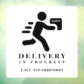 Lieferung im laufenden Paketpaket Fensteraufkleber (Blatt 3)