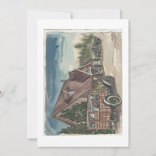 Lieferung im letzten Winter Save The Date (Vorderseite)