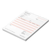 Lieferung moderner Business Invoice Notizblock (Rotiert)