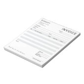 Lieferung moderner Business Invoice Notizblock (Rotiert)