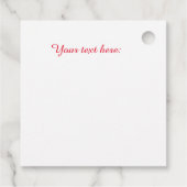 Lieferung Personalisiert Geschenkanhänger (Rückseite)