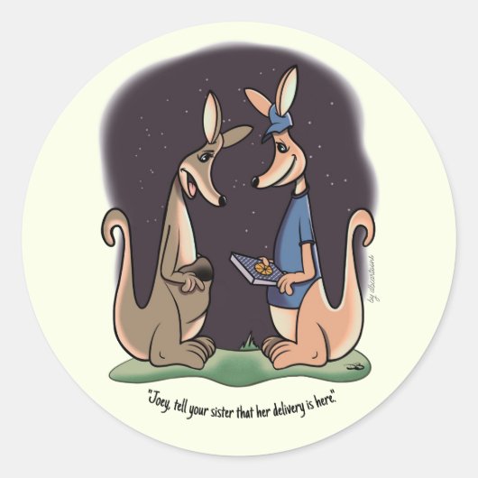 Lieferung Runder Aufkleber (Vorderseite)