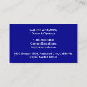 Lieferung und Verkauf von Ausrüstungen - HVAC Visitenkarte (Rückseite)