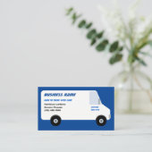 Lieferung Van Blue Business Card Visitenkarte (Stehend Vorderseite)