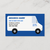 Lieferung Van Blue Business Card Visitenkarte (Vorderseite)