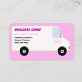 Lieferung Van Pink-Visitenkarte Visitenkarte (Vorderseite)