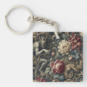 Lieferung von Dekadenz - gotisches Blumendesign Schlüsselanhänger