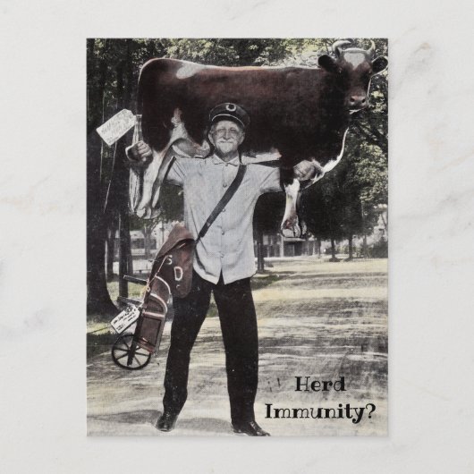 Lieferung von Herdenunsicherheit im antiken Stil Postkarte (Vorderseite)