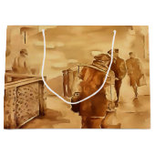 Lieferung von Jogurt in der Malerei in Istanbul Große Geschenktüte (Vorderseite)