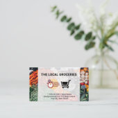 Lieferung von Lebensmitteln | Bauer Visitenkarte (Stehend Vorderseite)