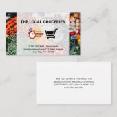 Lieferung von Lebensmitteln | Bauer Visitenkarte (Vorne/Hinten)