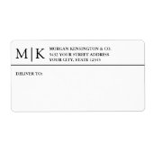 Lieferung von Monogrammen oder Logos (Vorne)