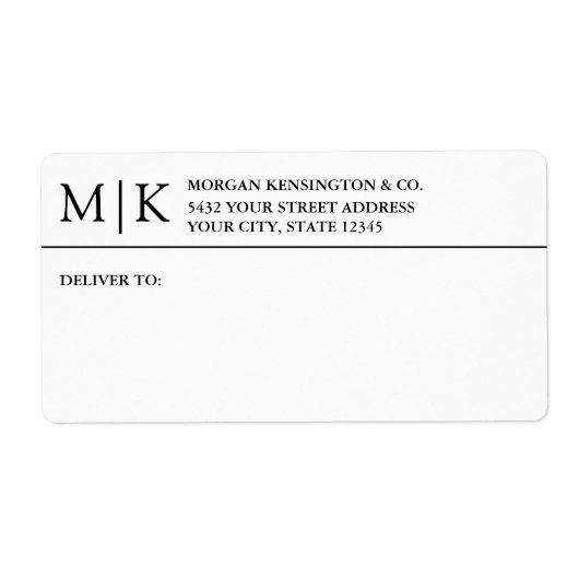 Lieferung von Monogrammen oder Logos (Vorne)