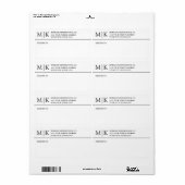 Lieferung von Monogrammen oder Logos (Vorne)