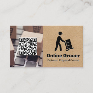 Lieferung von Nahrungsmitteln   Online-Dienste Visitenkarte