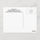 Lieferung von Normandie-Strandgütern aus dem Zweit Postkarte (Rückseite)