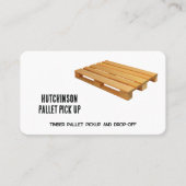 Lieferung von Paletten-Lieferwagen Visitenkarte (Vorderseite)